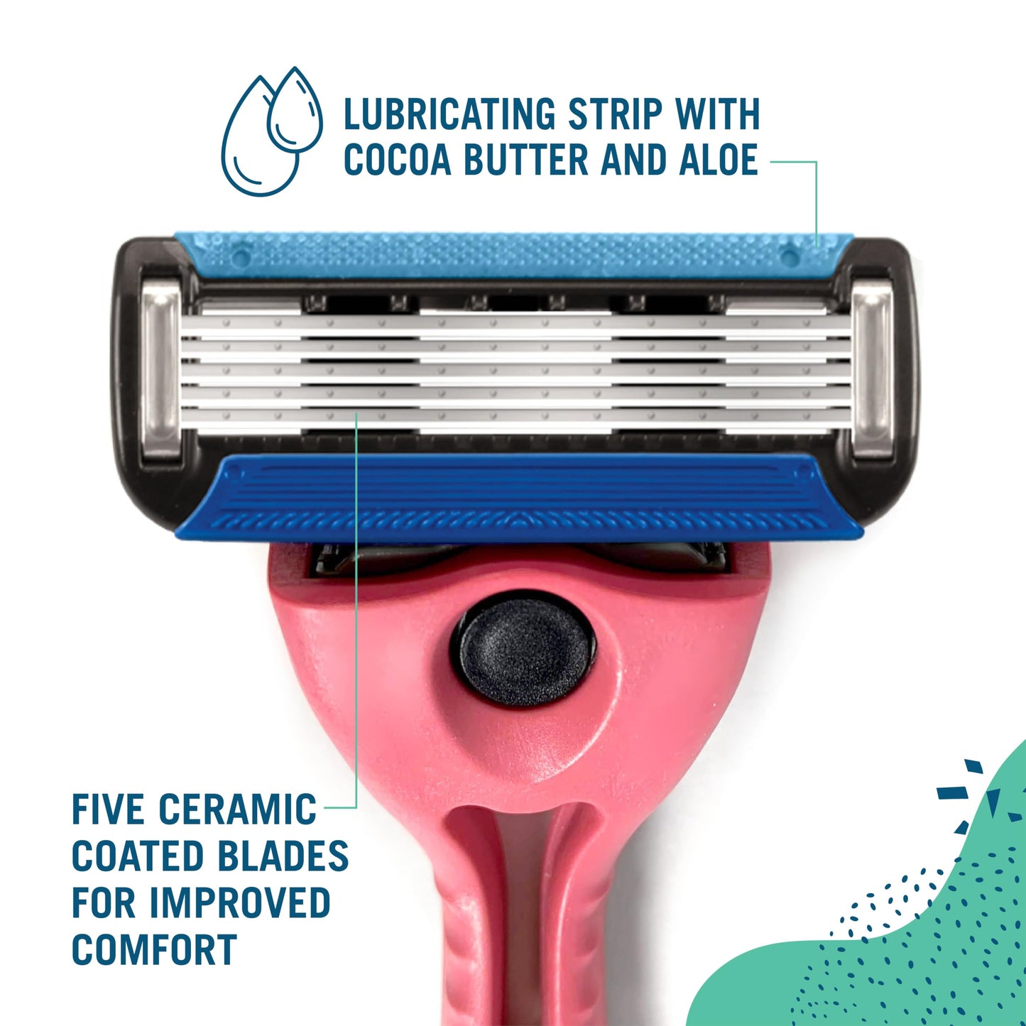 Preserve Shave 5 Five Blade Refillable Razor, Made from Recycled Materials, Sunshine Yellow Beauty and Personal Care Preserve