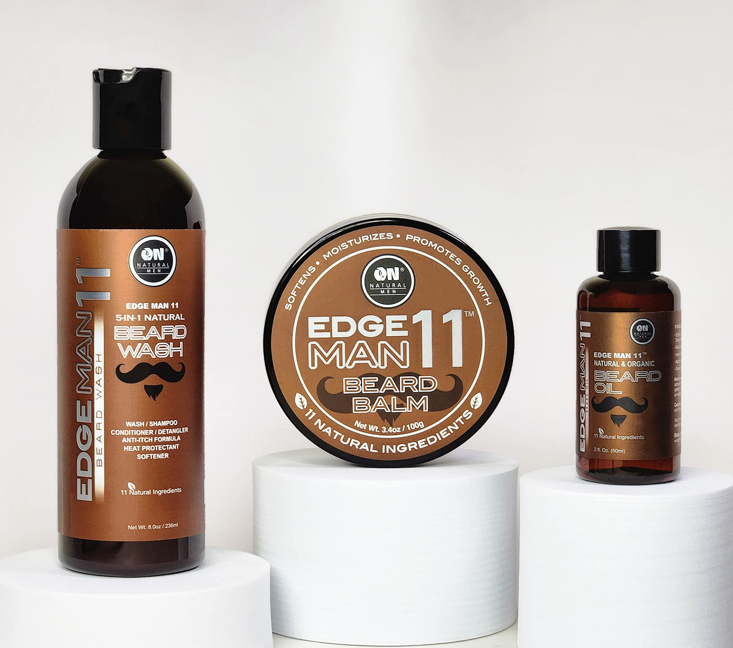 On Natural - Edga Man 11 - Beard Wash 8oz. Beauty and Personal Care On Natural