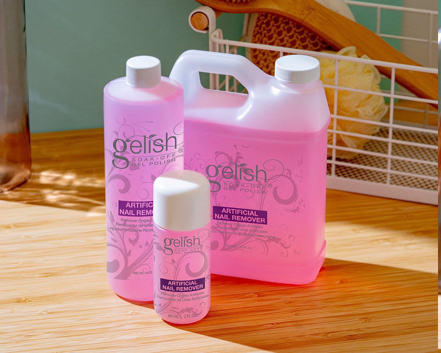 Gelish Artificial Nail Remover - Soak-Off Polish Remover for Fast, Gentle, Prevents Drying, and Maintains Healthy Nails. Ideal for Professional Beauty & Personal Care Gelish