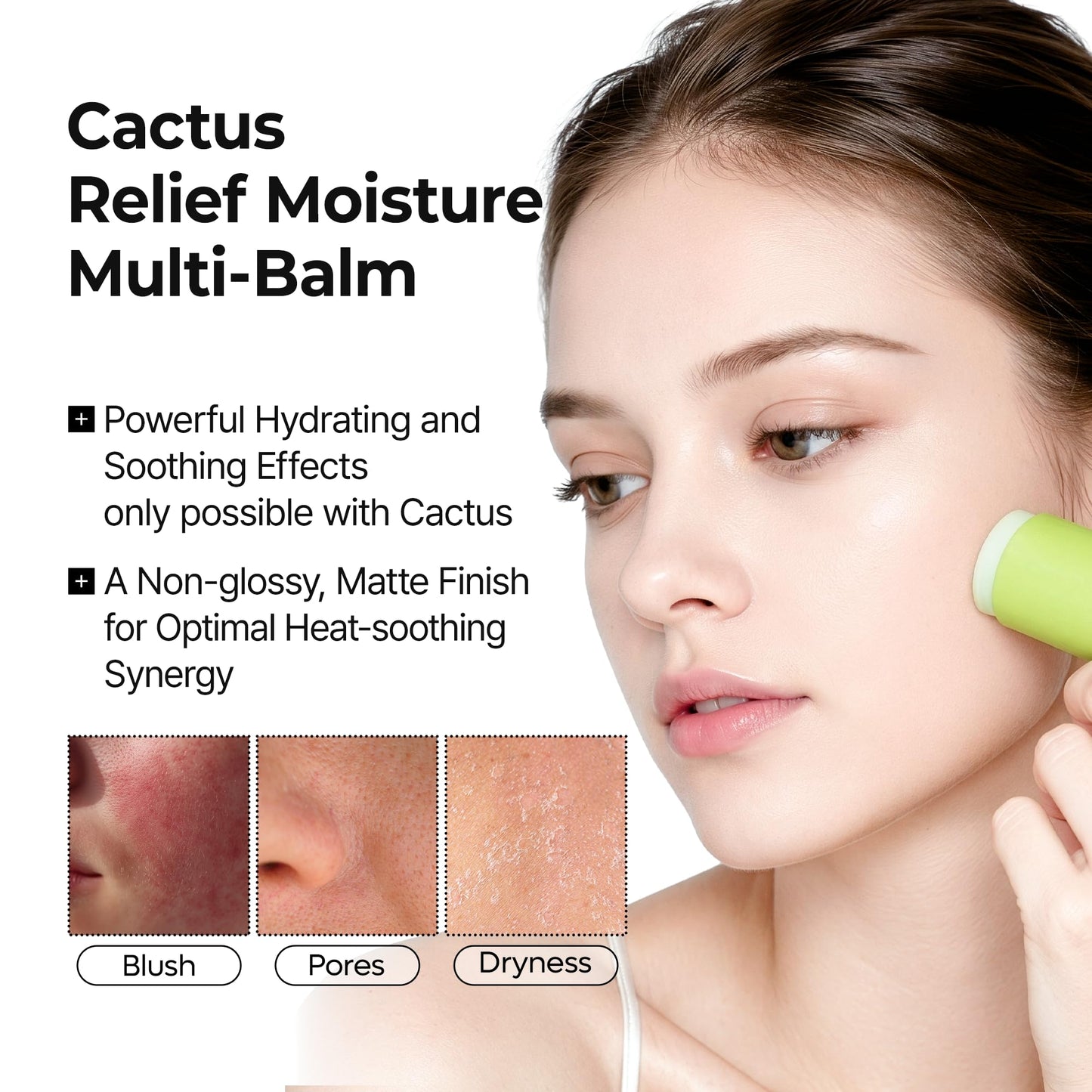 Dr.Melaxin Cactox Pore Relief Multi Balm Stick - Zinc PCA & ADENOSINE Cooling & De-Puffing Face Balm for Enlarged Pores & Puffy Skin, Pore Minimizing Beauty and Personal Care Dr.Melaxin