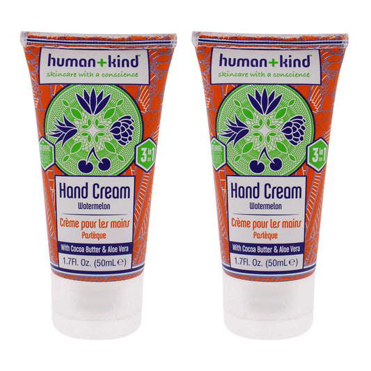 Human+Kind Hand-Elbow-Feet Cream - Watermelon Unisex 1.7 oz - Pack of 2 Beauty & Personal Care Human+Kind
