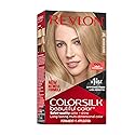 Revlon Colorsilk Beautiful Color Permanent Hair Color, Long-Lasting High-Definition Color, Shine & Silky Softness with 100% Gray Coverage, Ammonia Beauty & Personal Care REVLON