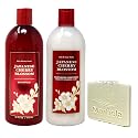 Bath & Body Works Japanese Cherry Blossom Moisturizing Conditioner and Shampoo Duo Set with a Marbela Natural Oats Sample Soap Beauty & Personal Care Bath & Body Works