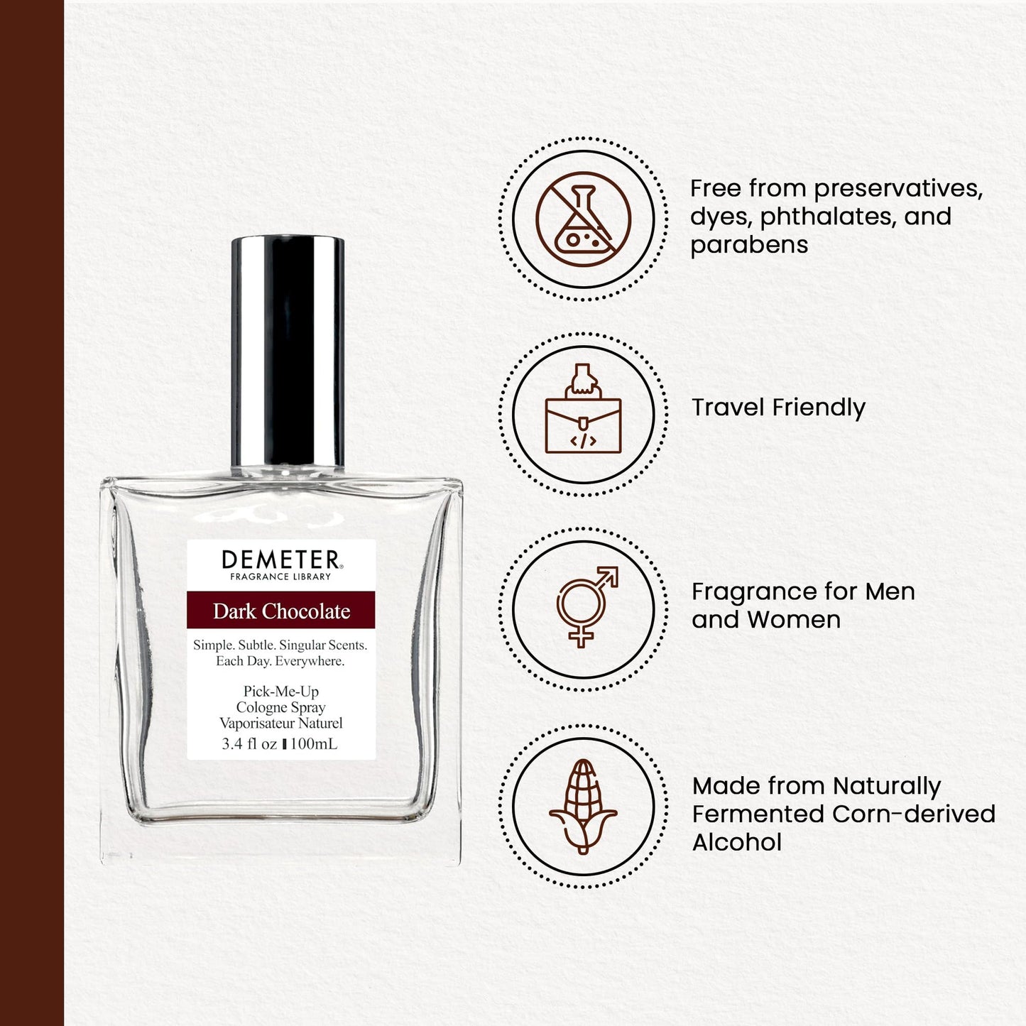 DEMETER Fragrance Library 3.4 oz Cologne Spray - Dark Chocolate Beauty & Personal Care DEMETER
