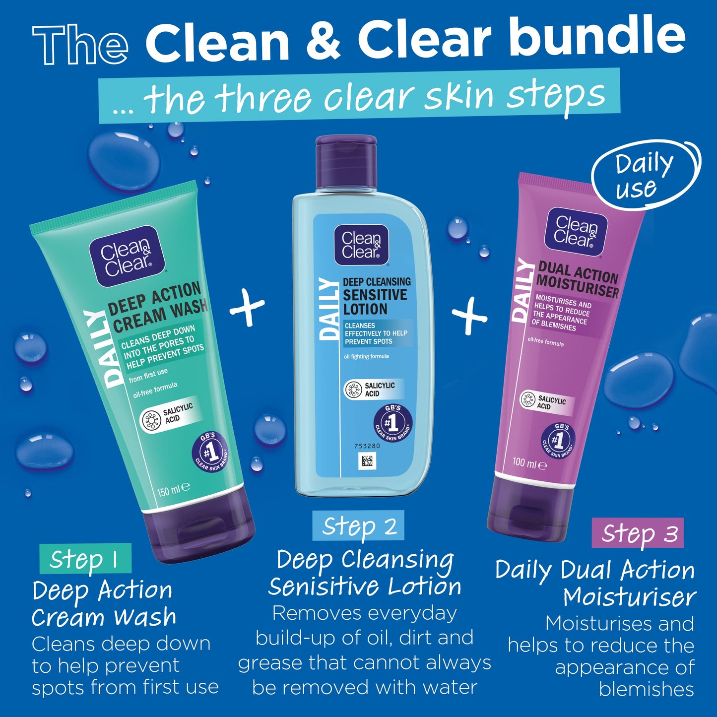 Clean & Clear Deep Cleansing Lotion - Sensitive (200ml) Beauty & Personal Care Clean & Clear