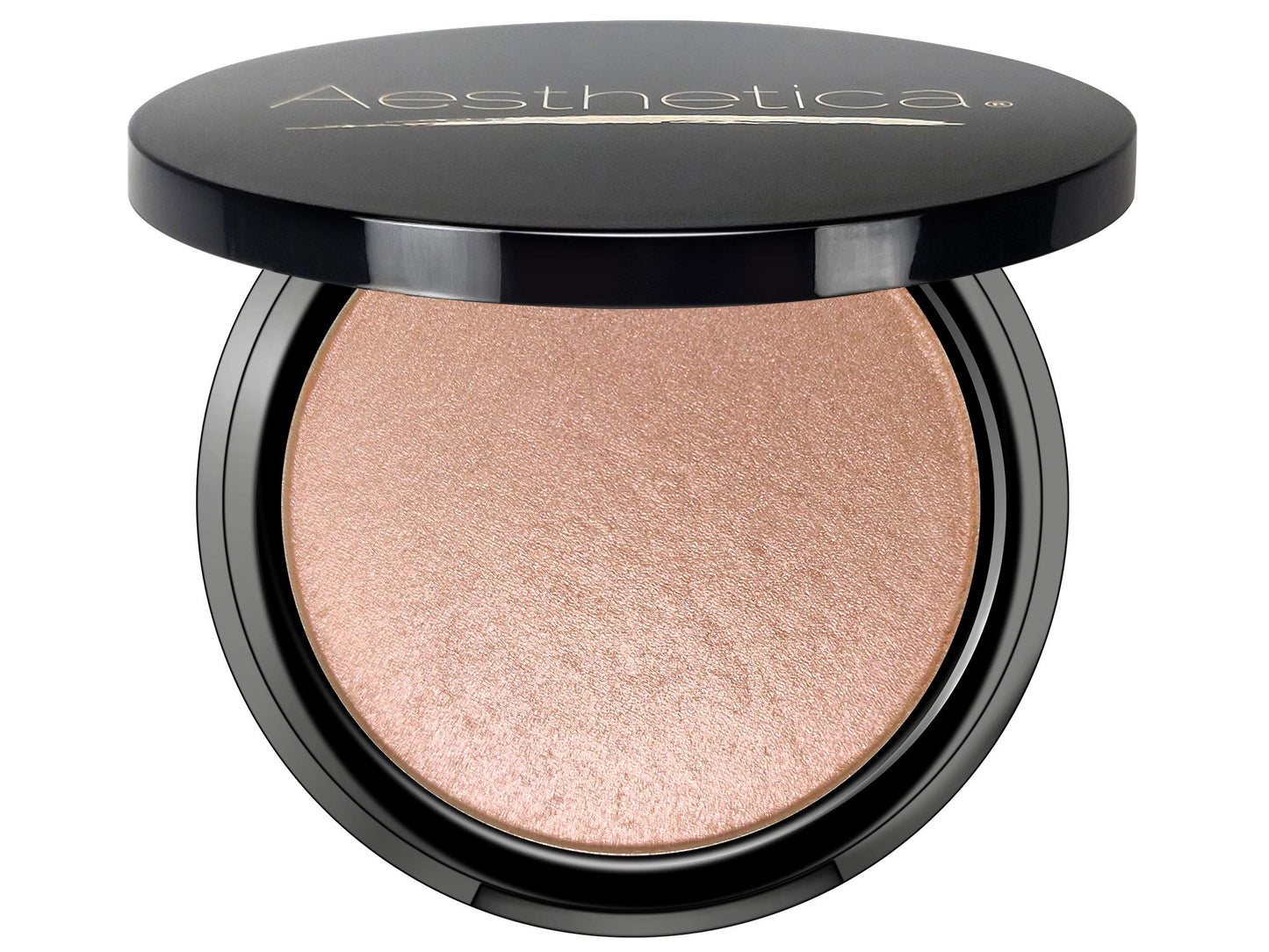 Aesthetica Starlite Highlighter - Metallic Shimmer Highlighting Makeup Powder - Cosmos (Sparkling Rose Gold) Beauty & Personal Care Aesthetica