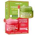 Sundae Glow Lip Mask & Scrub - Apple, Pear, Cherry & Mint - Hydrates, Exfoliates, Softens, Repairs Dry & Chapped Lips - Dermatologist Tested, Korean Beauty & Personal Care Sundae Glow