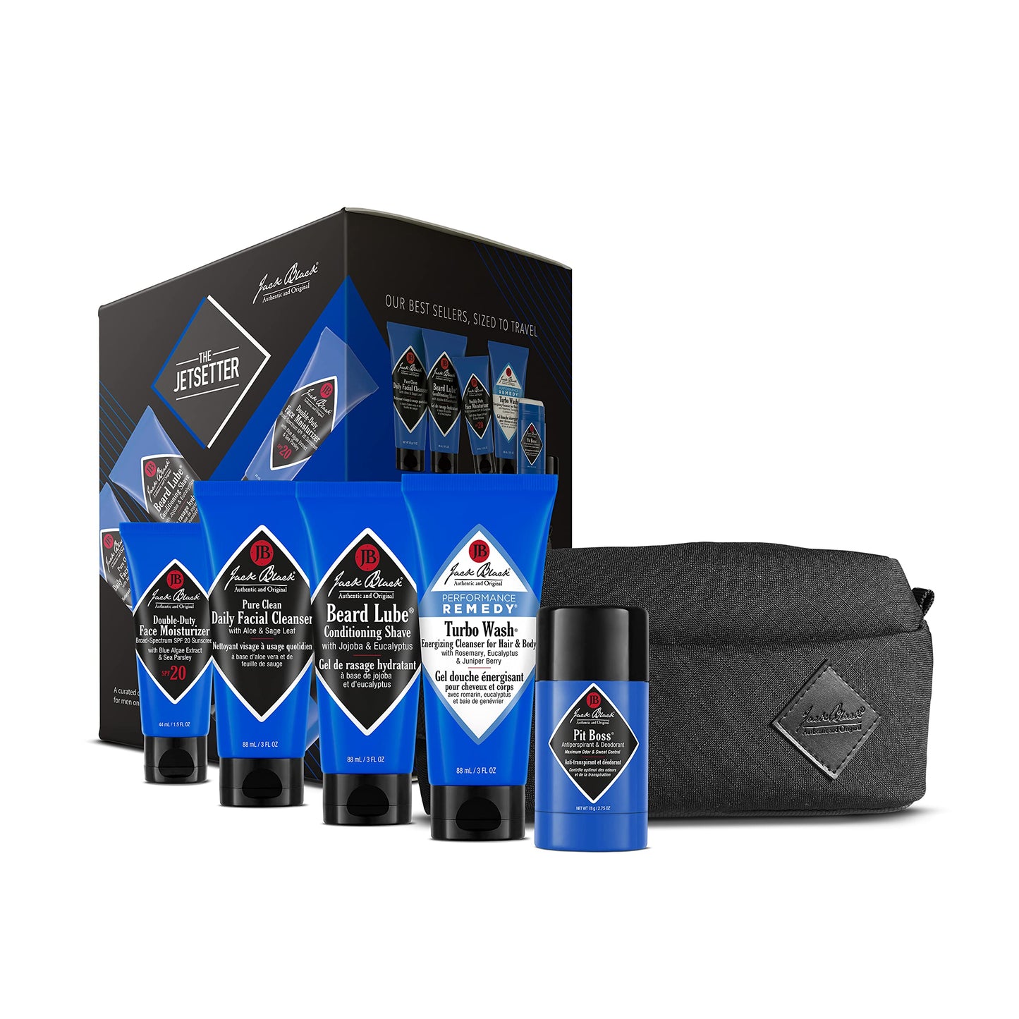 Jack Black Jetsetter Gift Sets for Men - Gifts for Men, Dad Gifts Beauty and Personal Care Jack Black