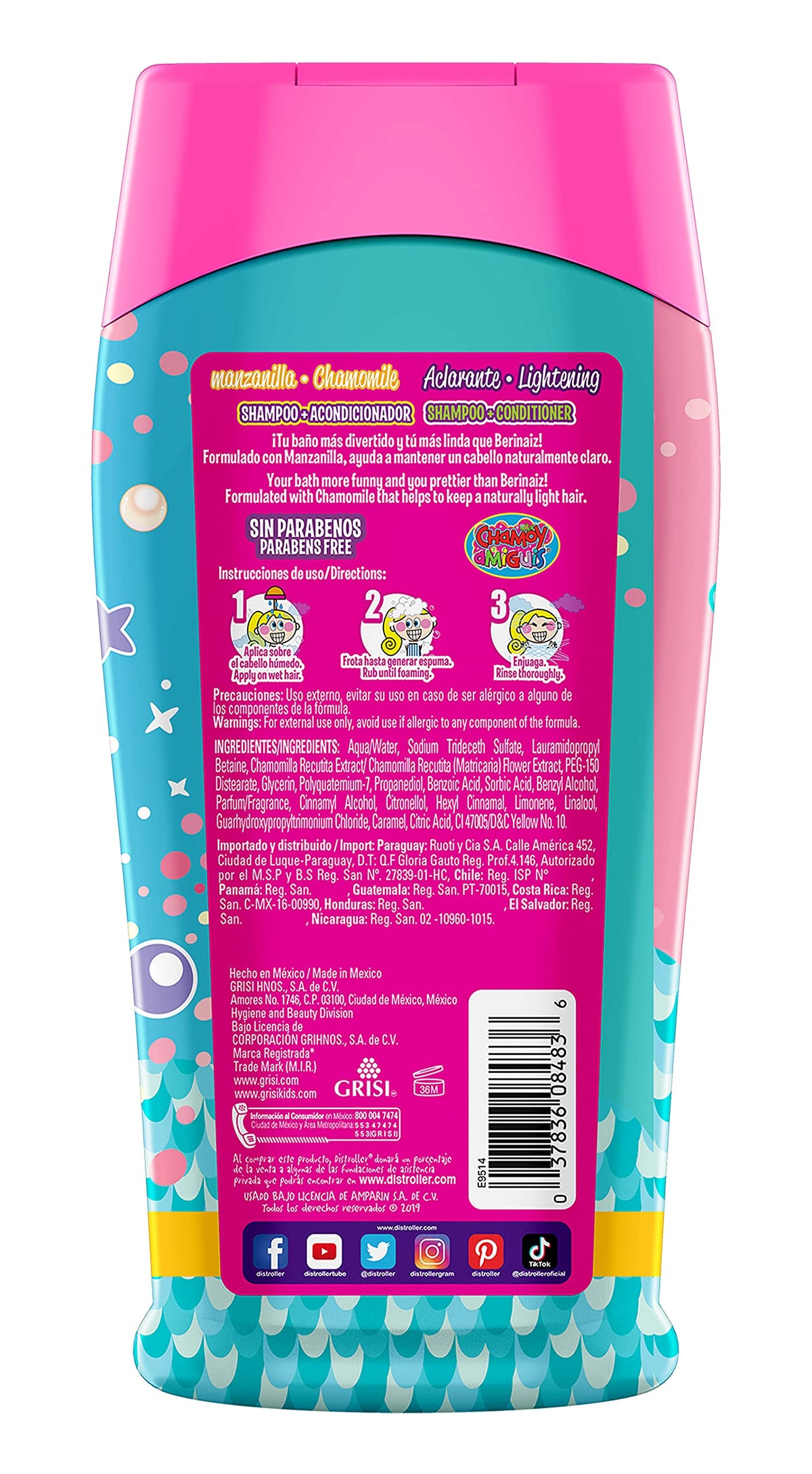 Grisi Kids Manzanilla Girls Shampoo, 10 Fl Oz, 10 Oz