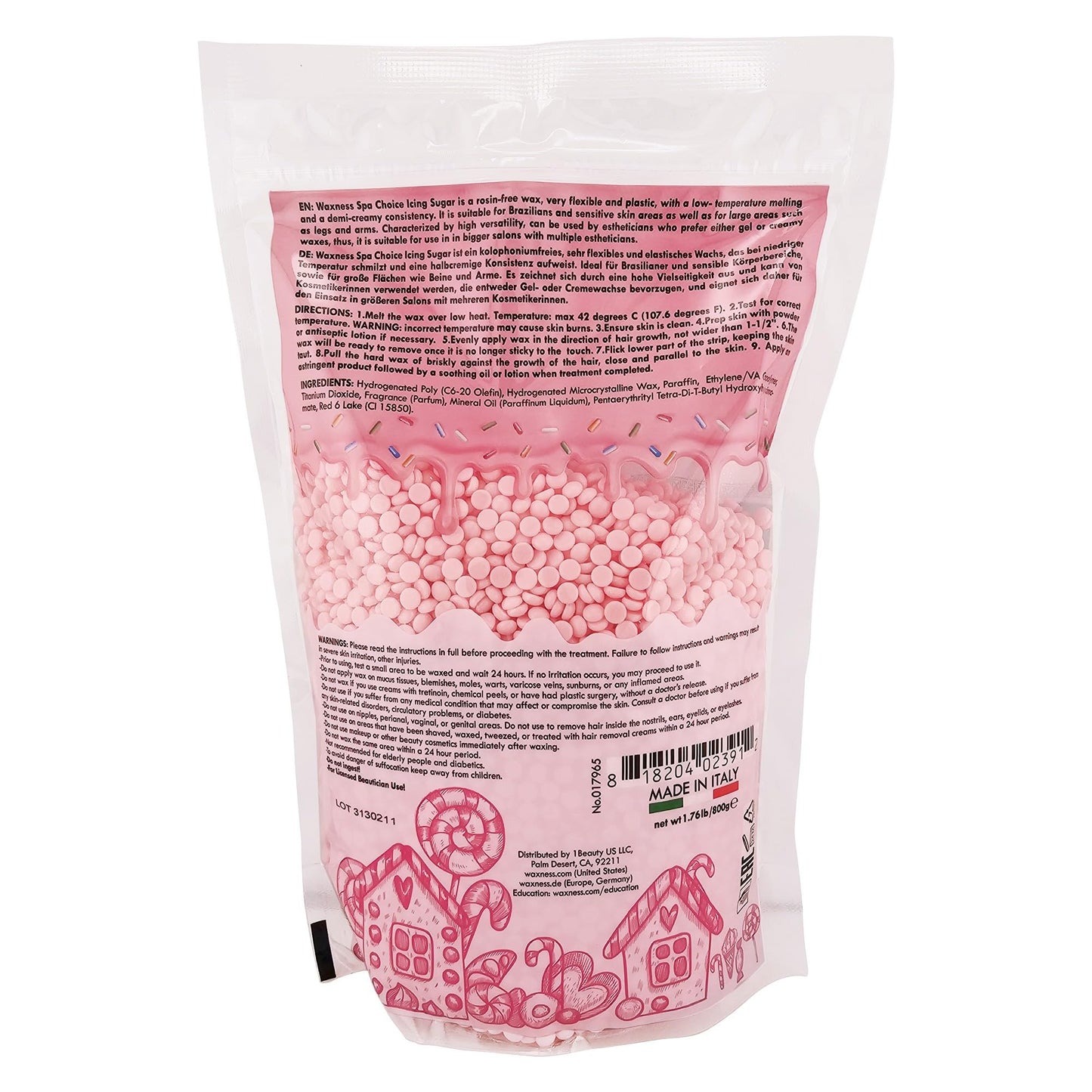 Waxness Spa Choice Hard Wax Icing Sugar 1.76 lb / 800 g Pack of 12 Beauty and Personal Care Waxness