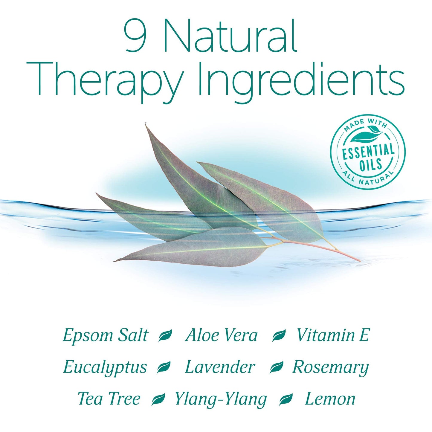 Epsoak Epsom Salt 2 lb. USP Magnesium Sulfate with Detox + Cleanse Scent Resealable Epsom Salt Bag, Made in The USA, Cruelty-Free Certified Beauty and Personal Care Epsoak