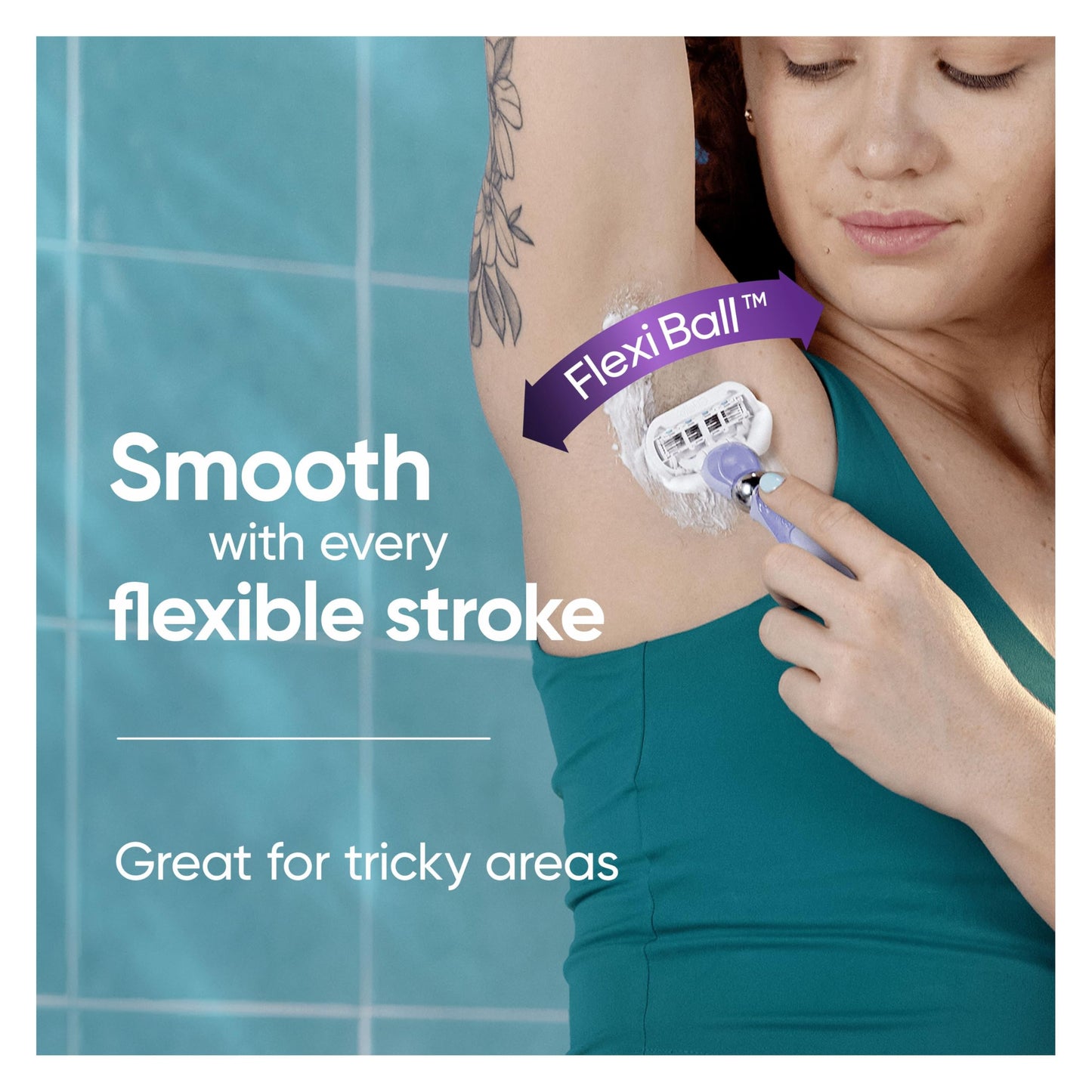 Gillette Venus Deluxe Smooth Swirl Women's Razor + 3 Razor Blade Refills, with Flexiball Technology, Lubrastrip with A Touch of Vitamin E Beauty and Personal Care Gillette Venus