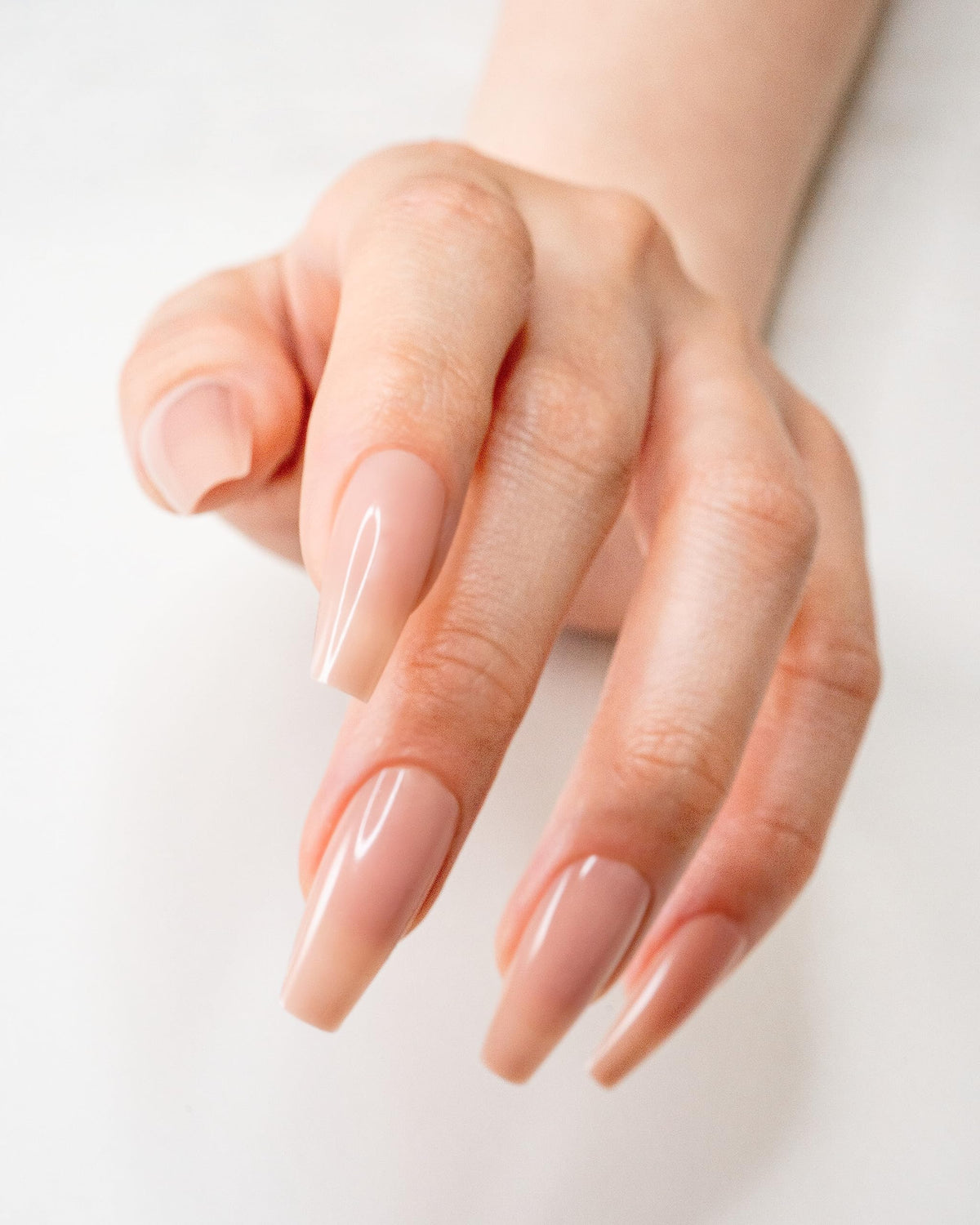Gelish Nude Soft Gel™ Tips Press on Nails Extension - Pink Nude Medium Coffin, 120 Count