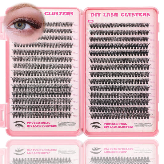 Lash Clusters Kit, 560 Pcs Eyelashes Clusters Kit 9-16mm Individual Lash Extension Kit D Curl Fluffy Wispy False Eyelashes (30D+40D, Lash Clusters) Beauty and Personal Care ISTGIFT Default Title
