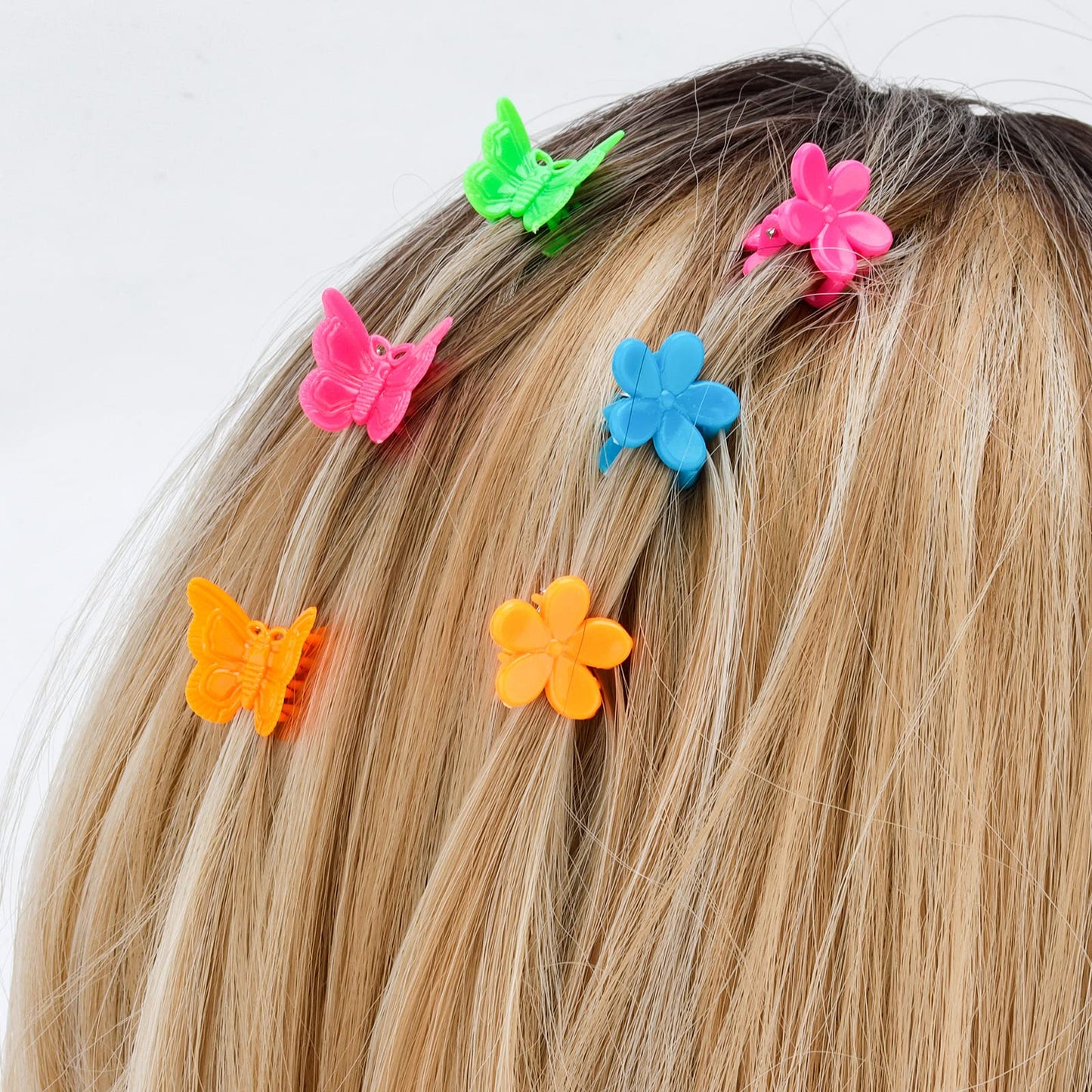 YISSION 200 Pcs Mini Hair Clips Flower Hair Clip Butterfly Hair Clips Small Claw Clips for Hair 90s Hair Accessories for Girls Women School Party Beauty & Personal Care YISSION