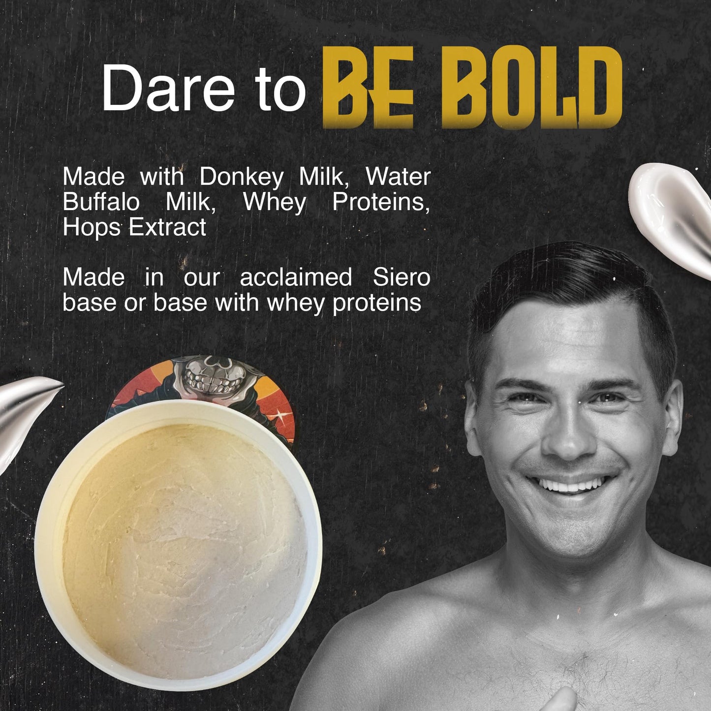 Vor V Tallow Shaving Soap. Enriched with Donkey Milk, Water Buffalo Milk, Whey Proteins, Omega 3, Omega 6, Hops Extract. Scent of Leather, Raspberry Beauty and Personal Care Wholly Kaw