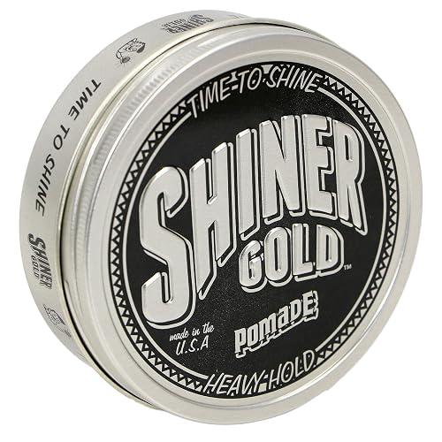 Shiner Gold Pomade | Strong Hold | High Shine | Water-based | Coconut Scent, 4oz Beauty & Personal Care Shiner Gold Pomade
