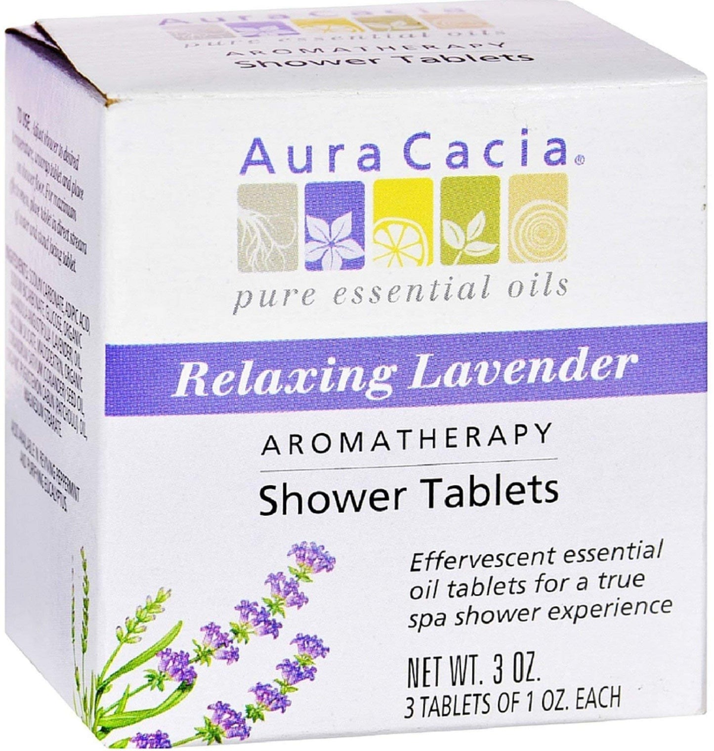 Aura Cacia Aromatherapy Shower Tablets, Relaxing Lavender 3 ea (Pack of 12) Beauty & Personal Care Aura Cacia