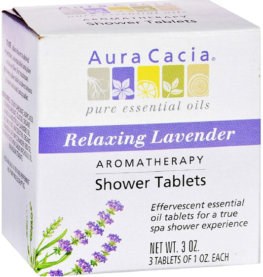 Aura Cacia Aromatherapy Shower Tablets, Relaxing Lavender 3 ea (Pack of 12) Beauty & Personal Care Aura Cacia