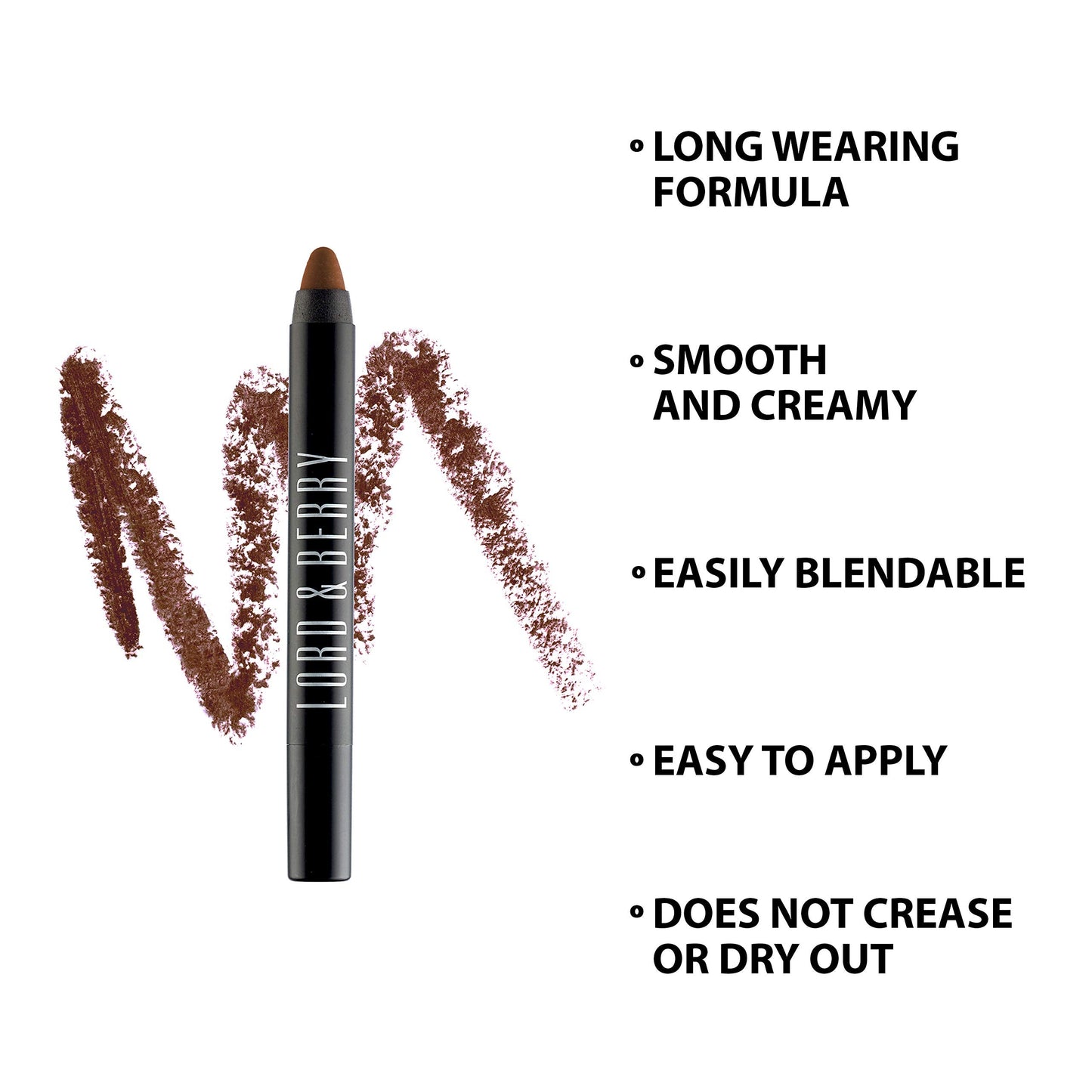 REGLAM Crayon Eye Shadow Stick - Creamy, Blendable, Long-Wearing, Waterproof Eyeshadow Pencil Sticks for Women - Versatile, Easy-to-Use, Intense Color Beauty & Personal Care Lord & Berry