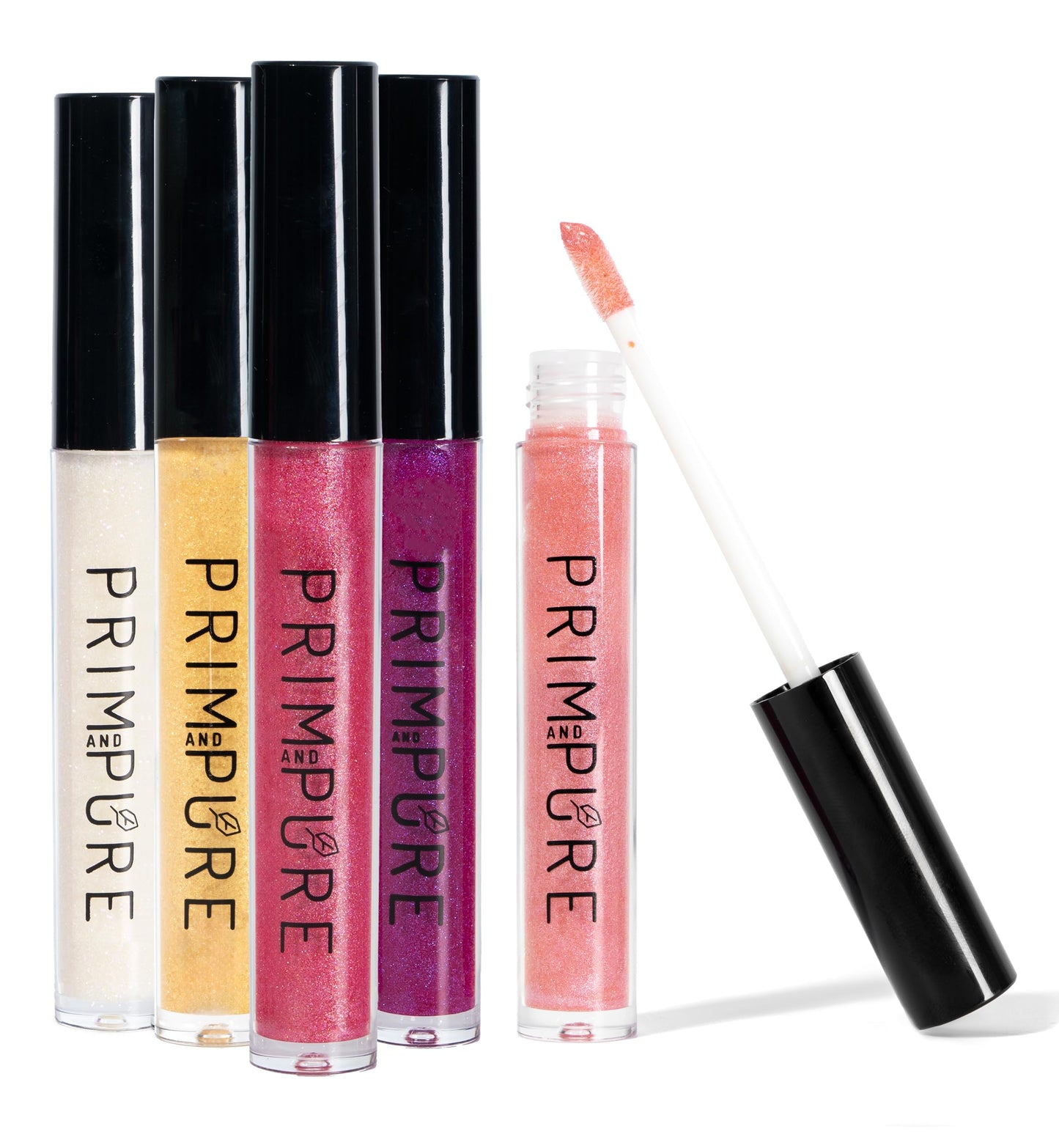 Prim and Pure Mineral Play Lip Gloss Set (Pack of 5) - 100% Natural, Organic, Vanilla Cupcake Birthday Girls Non-toxic Kids Lip Gloss Made in the USA Beauty & Personal Care Prim and Pure