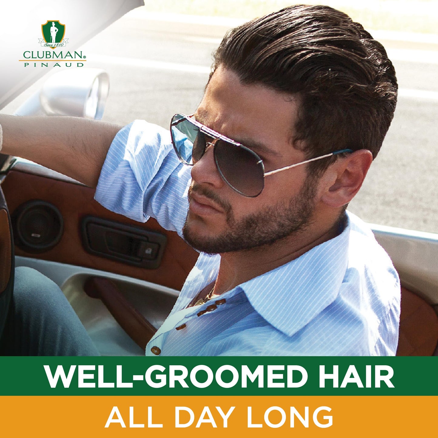 Clubman Pinaud Hair Styling Gel - Regular Hold & High Shine Hair Gel for Men, Alcohol-Free Formula, Men's Grooming, 16 oz Beauty & Personal Care Clubman
