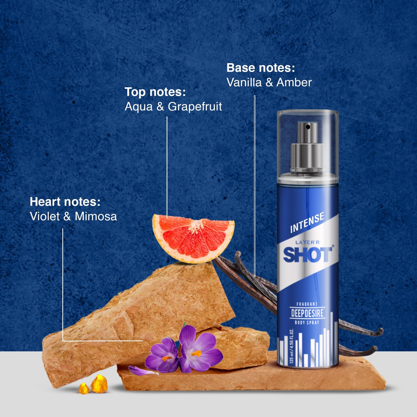 Layer'r Shot Deodrant, Deep Desire, 135ml Beauty and Personal Care Layer'r