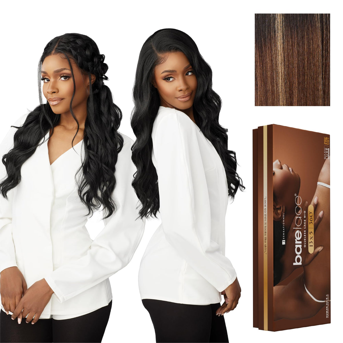 Sensationnel Barelace 13x5 360 LaceWig-Unit 2, BALAYAGECARAMEL