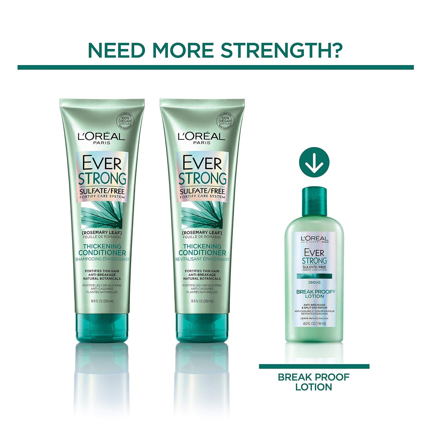L’Oréal Paris EverStrong Sulfate Free Thickening Shampoo, 8.5 fl. oz. Beauty & Personal Care L'Oreal Paris