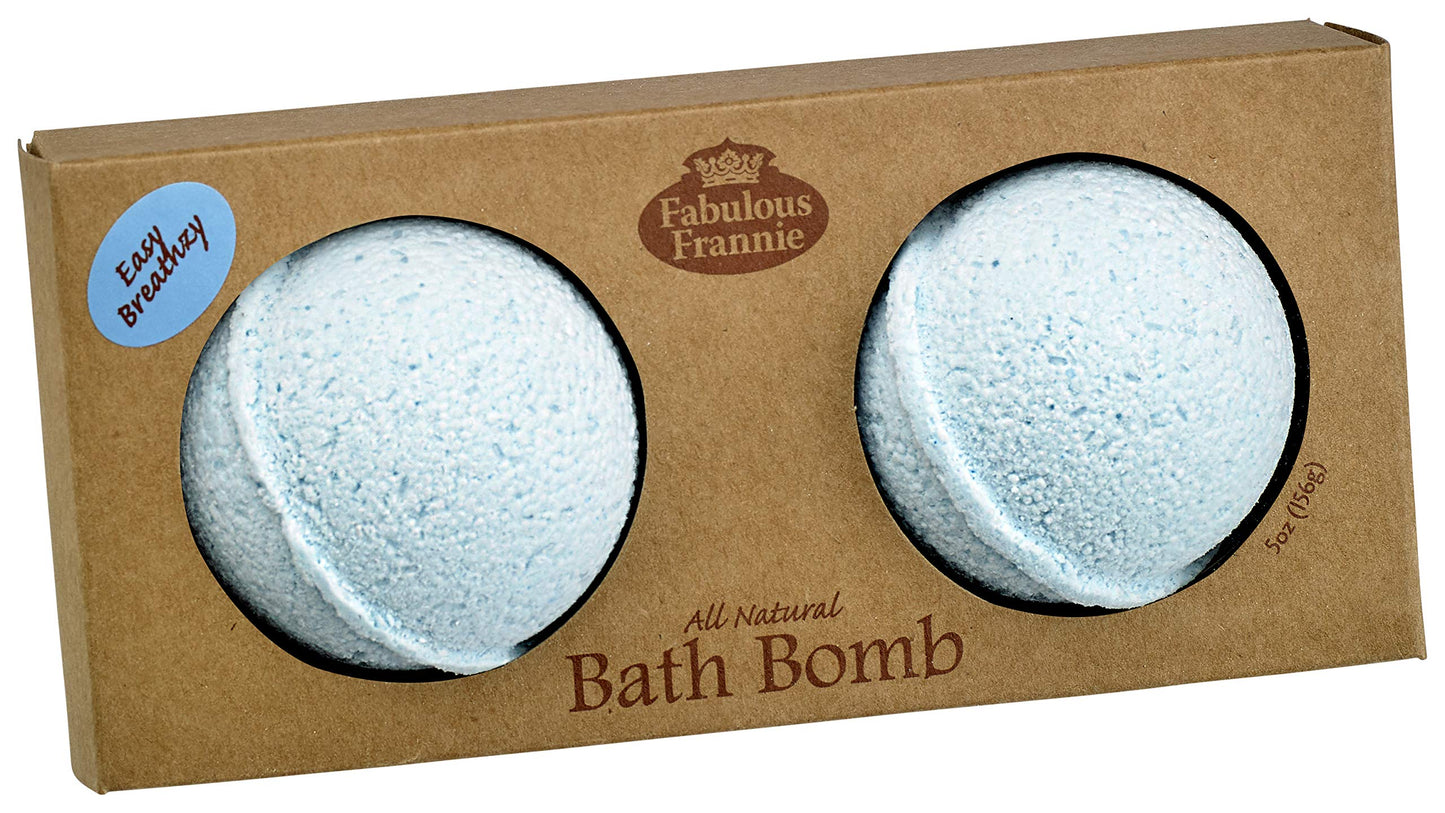 Fabulous Frannie Easy Breathzy Natural, Handmade Bath Bomb Set, Rich in Essential Oil, Salt, Coconut Oil, Witch Hazel, Fizzies to Moisturize Skin… Beauty & Personal Care Fabulous Frannie