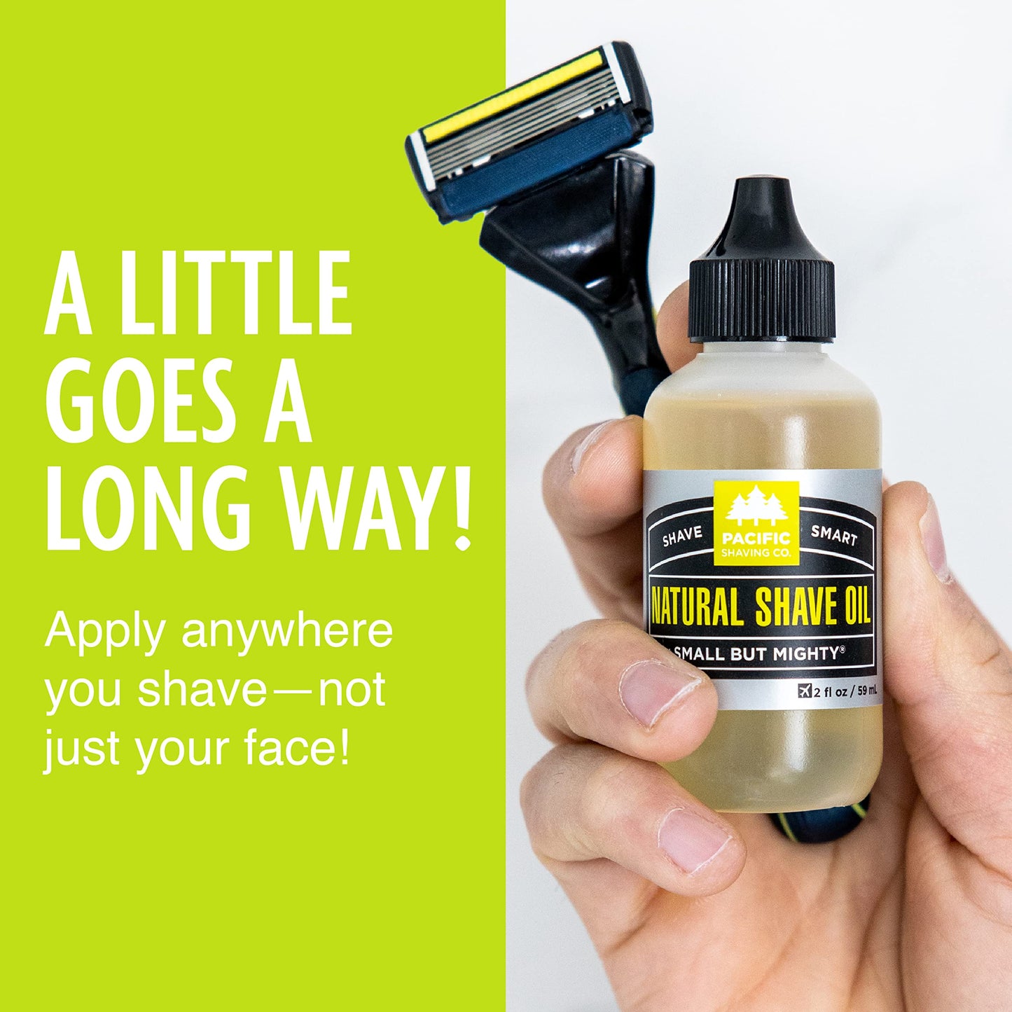 Pacific Shaving Company Natural Shaving Oil - Shaving Oil for Men & Women - Avocado, Sunflower Seed & Vitamin E Oil for Face, Legs, Arms & Full Body Beauty & Personal Care Pacific Shaving Company