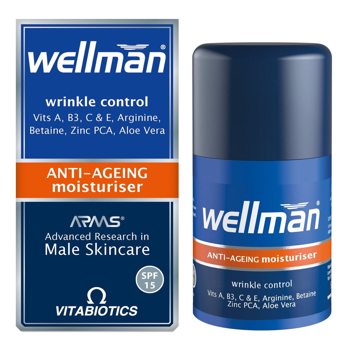 Wellman by Vitabiotics Anti-Ageing Moisturiser 50ml Beauty and Personal Care Wellman