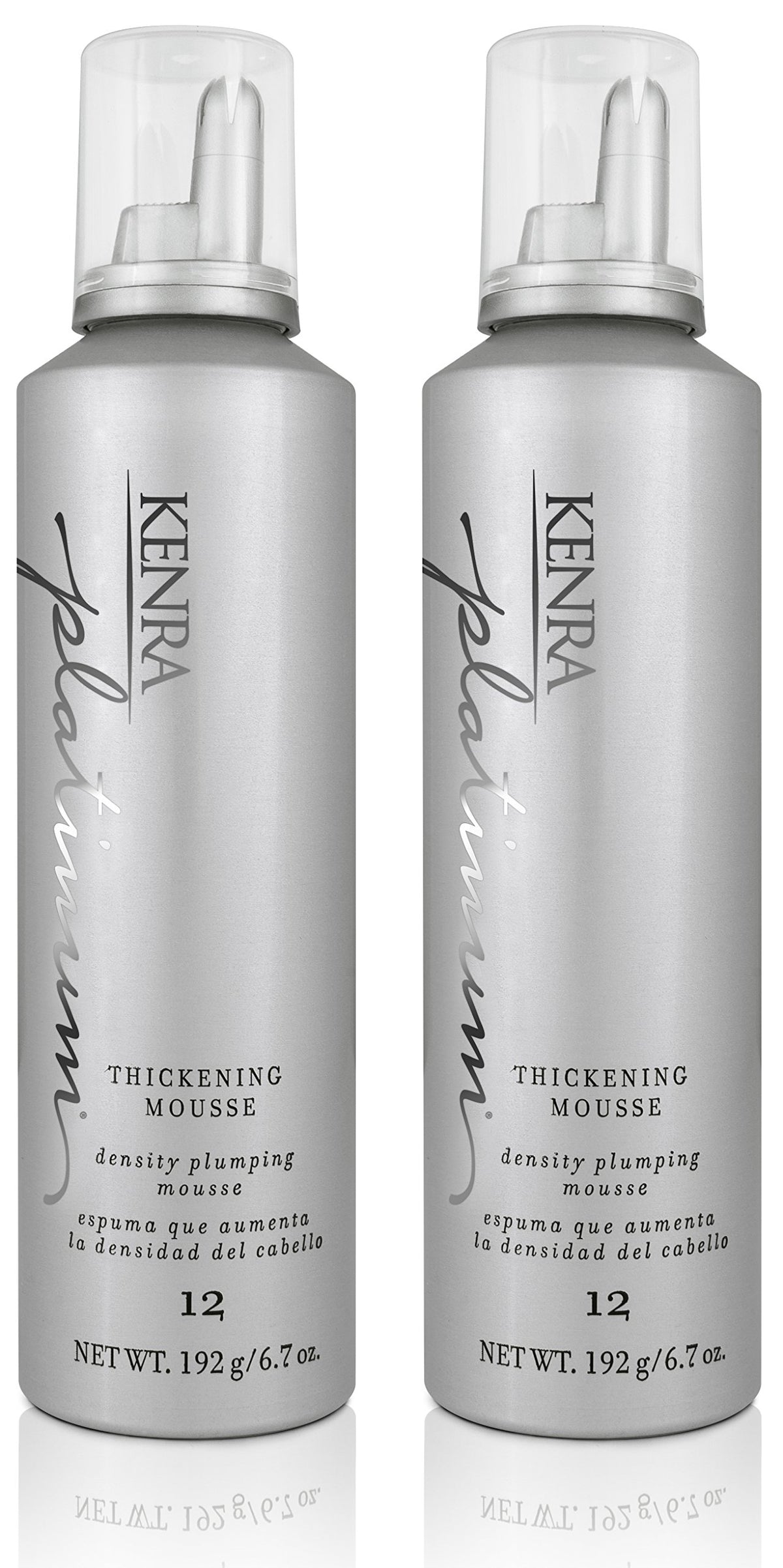 Kenra Platinum Thickening Mousse 12 | Volumizing Styler | Adds Fullness & Body | Humidity Protection Up To 48 hours | Desity Plumping up tp 150% |