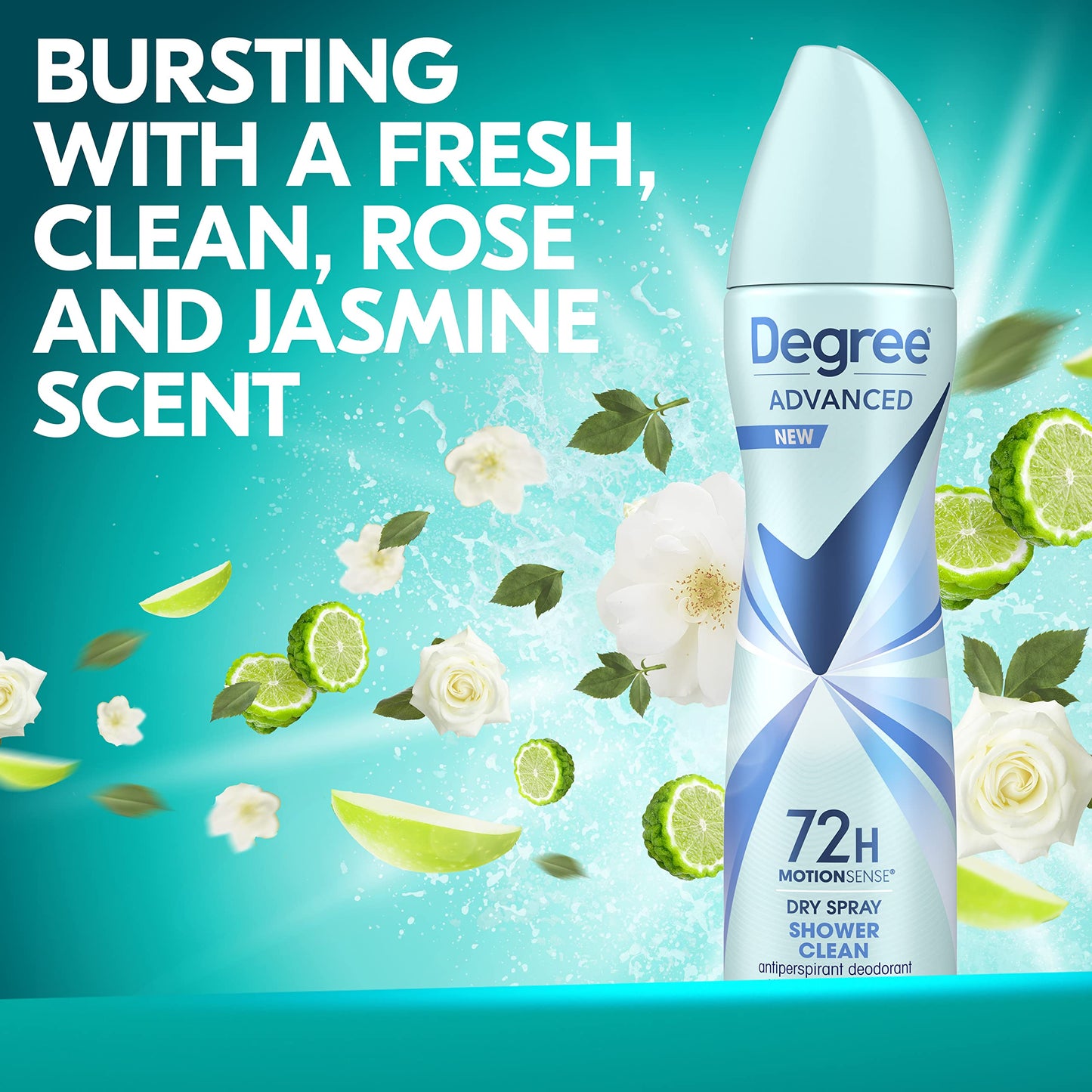 Degree Advanced Antiperspirant Deodorant Dry Spray 72-Hour Sweat and Odor Protection Shower Clean Deodorant Spray For Women With MotionSense Beauty and Personal Care Degree
