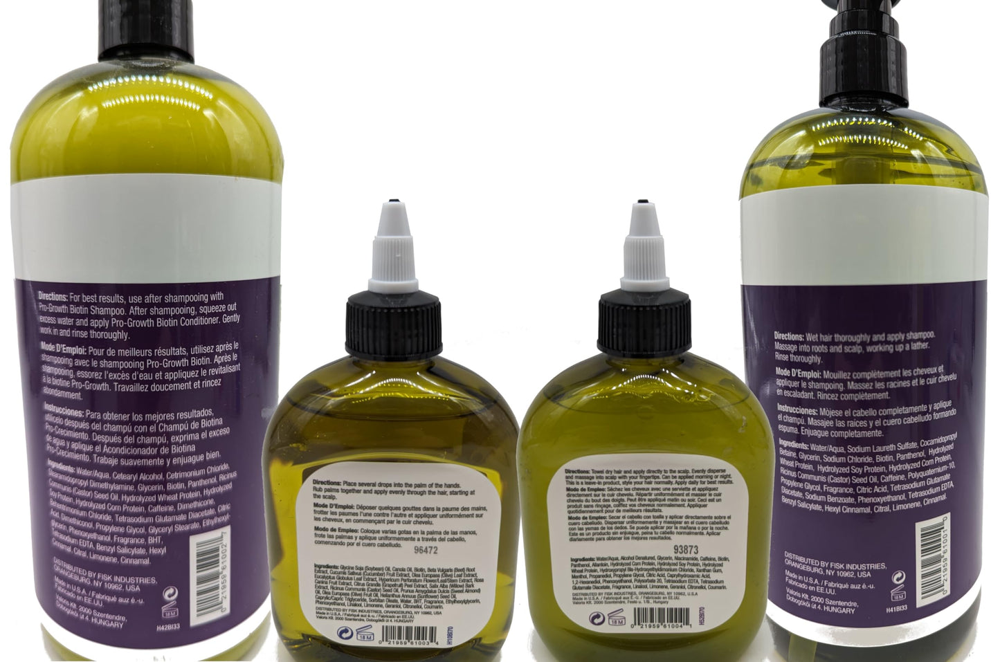 Hair Chemist Pro-Growth with Biotin Ultimate 4PC Shampoo & Conditioner Set- Includes 33.8oz Shampoo, 33.8oz Conditioner, 7.1oz Scalp Stimulator Beauty & Personal Care Hair Chemist