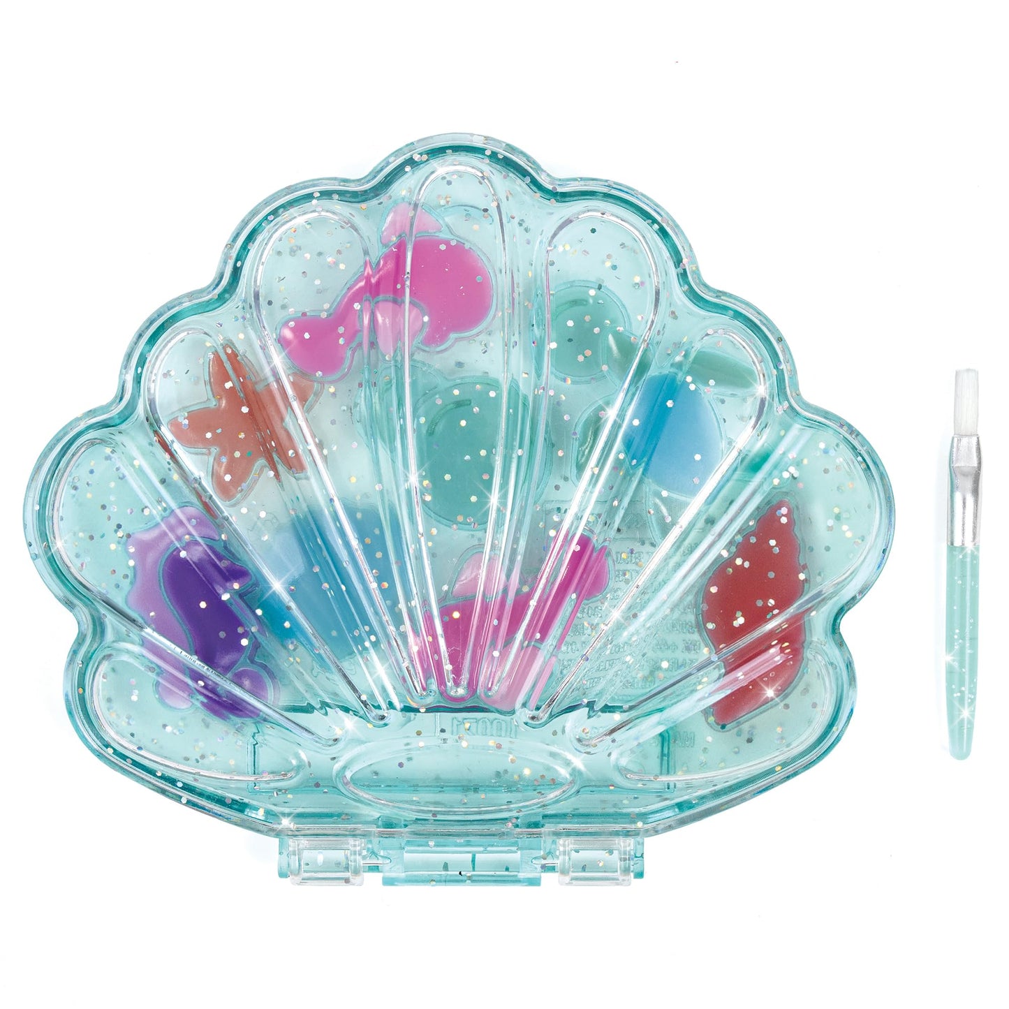 3C4G: Aquatic Treasures Lip Gloss Palette - Portable Clam-Shaped Case, 10 Fruity Strawberry-Scented Colors, Three Cheers For Girls, Kids Ages 8+ Beauty & Personal Care 3C4G THREE CHEERS FOR GIRLS