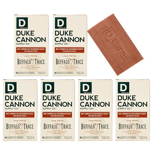 Duke Cannon Supply Co. Big Brick of Soap Bar for Men Big American Bourbon Made w/Buffalo Trace (Charred Oak Barrel Scent) Multi-Pack - Superior Grade Beauty & Personal Care Duke Cannon Supply Co.