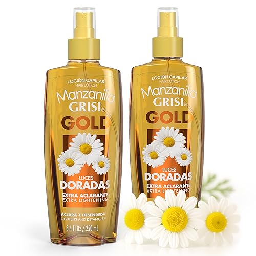 Grisi Manzanilla Hair Lotion Gold - Chamomile Hair Lightening Spray | Enhances Golden Highlights Naturally with Daily Use | Leave-In Detangler Spray Beauty & Personal Care Manzanilla Grisi