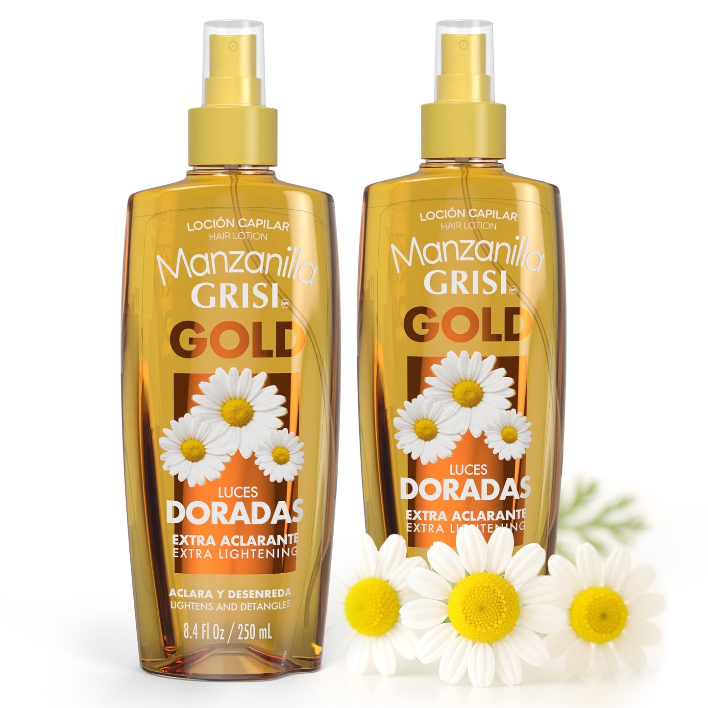 Grisi Manzanilla Hair Lotion Gold - Chamomile Hair Lightening Spray | Enhances Golden Highlights Naturally with Daily Use | Leave-In Detangler Spray Beauty & Personal Care Manzanilla Grisi