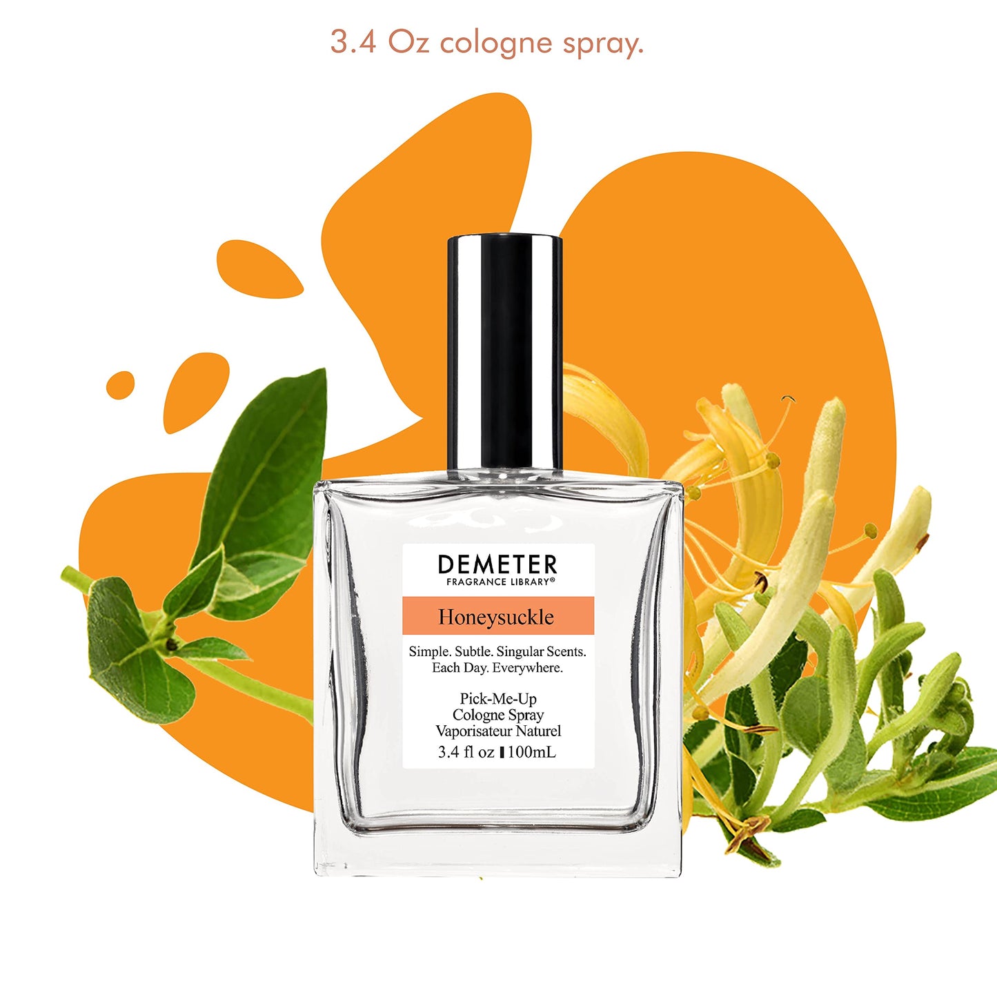 DEMETER Honeysuckle 3.4 Oz Cologne Spray Fragrance Library Beauty & Personal Care DEMETER