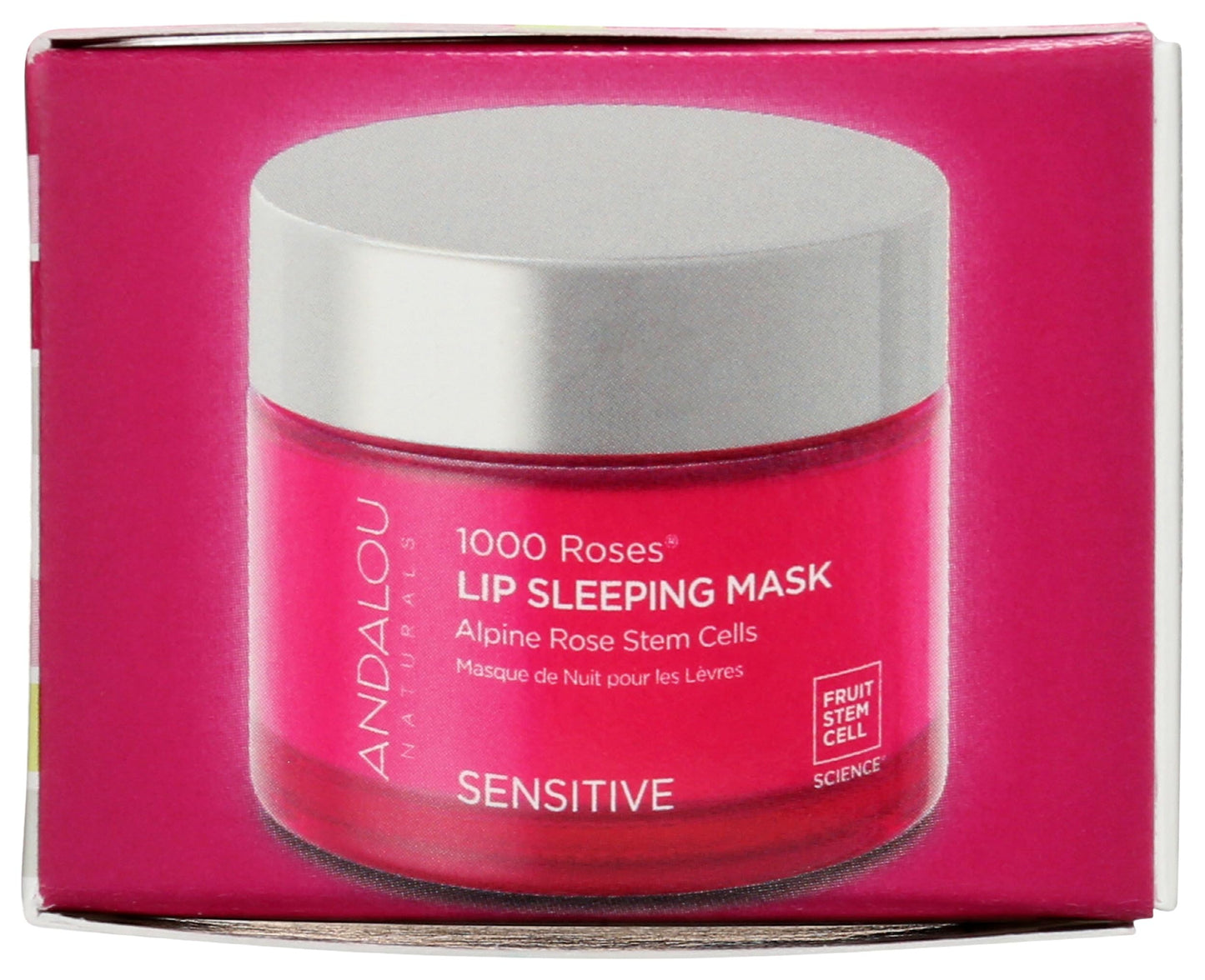 Andalou Naturals Mask 1000 ROSES, Overnight Sleeping Mask for Dry, Chapped Lips, Plumping, Hydrating & Soothing Balm with Alpine Rose Stem Cells Beauty & Personal Care Andalou Naturals