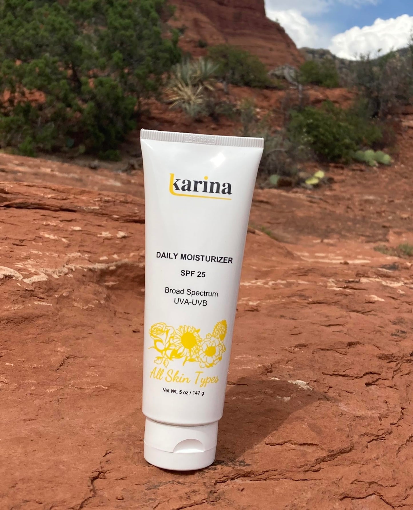 Karina Daily Moisturizer SPF 25, 5 fl oz (147 ml) - Broad Spectrum UVA/UVB, Peptides & Antioxidants, All Skin Types Beauty & Personal Care Karina