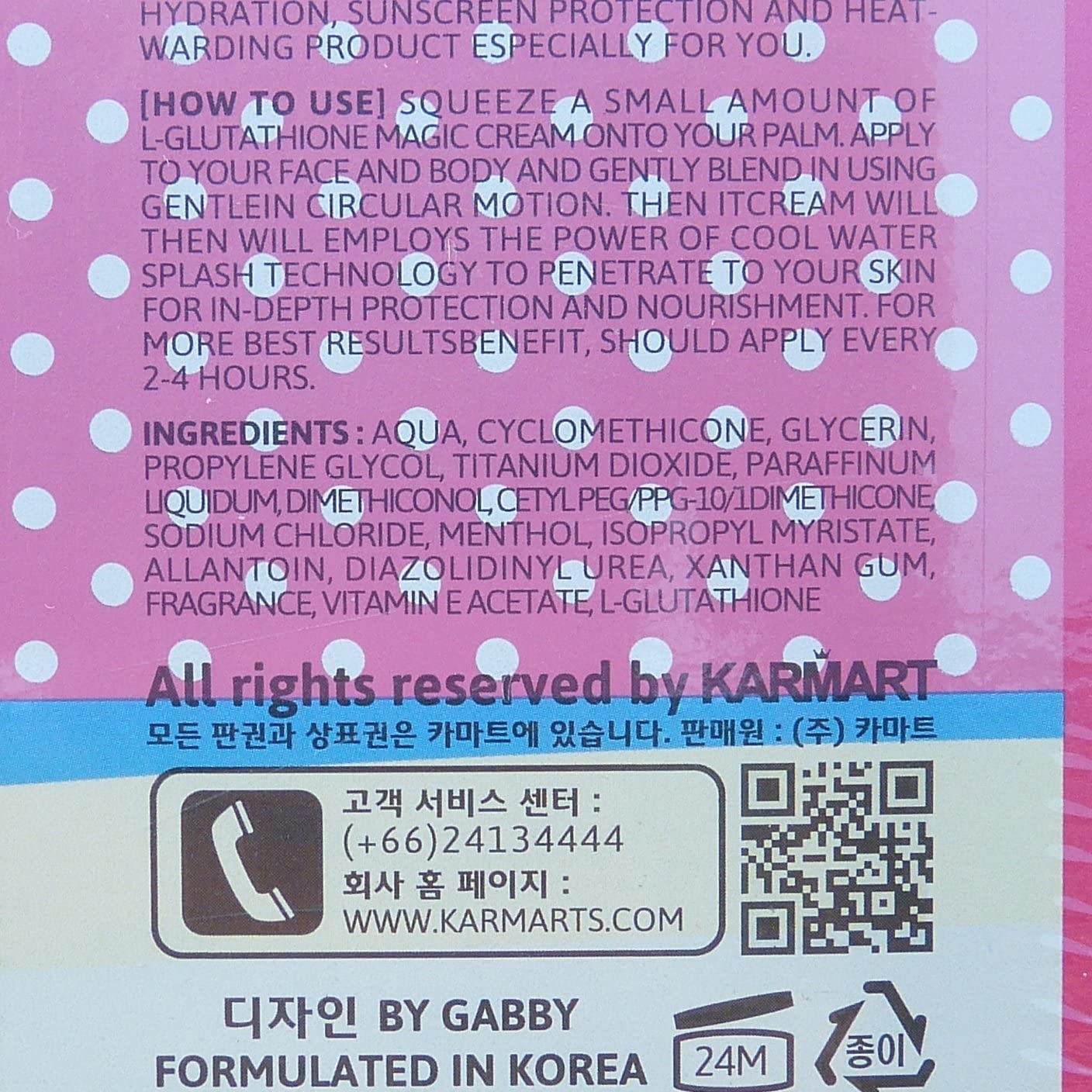 Cathy Doll L-Glutathione Magic Cream SPF 50 Whitening Sunscreen 138ml Beauty & Personal Care Cathy Doll