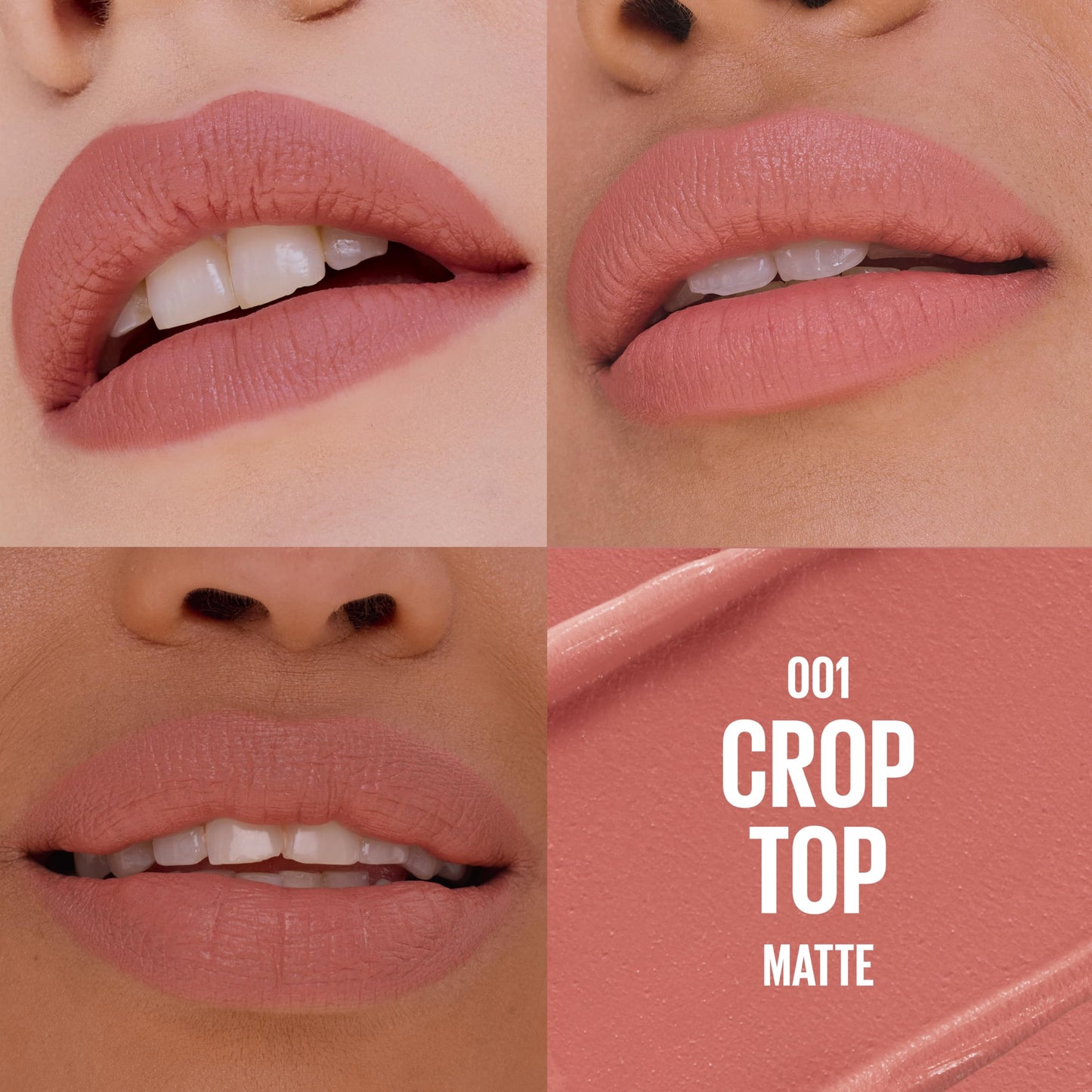 MAYBELLINE Serum Lipstick, Hydrating Lip Makeup with 8HRs of Lip Plumping Moisture with Hyaluronic Acid + Oil Blend, Crop Top (Light Nude Pink Matte) Beauty & Personal Care MAYBELLINE
