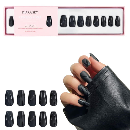 KIARA SKY PROFESSIONAL NAILS XPRESS PRO 100% ACRYLIC PRESS ON NAILS (Over The Line)