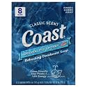 Coast Refreshing Deodorant Soap - Bar Soap with Thick Rich Lather - Clean Rinsing Formula for Fresh, Non-Dry Skin - Classic Scent - 8 x 4 oz Beauty & Personal Care Coast
