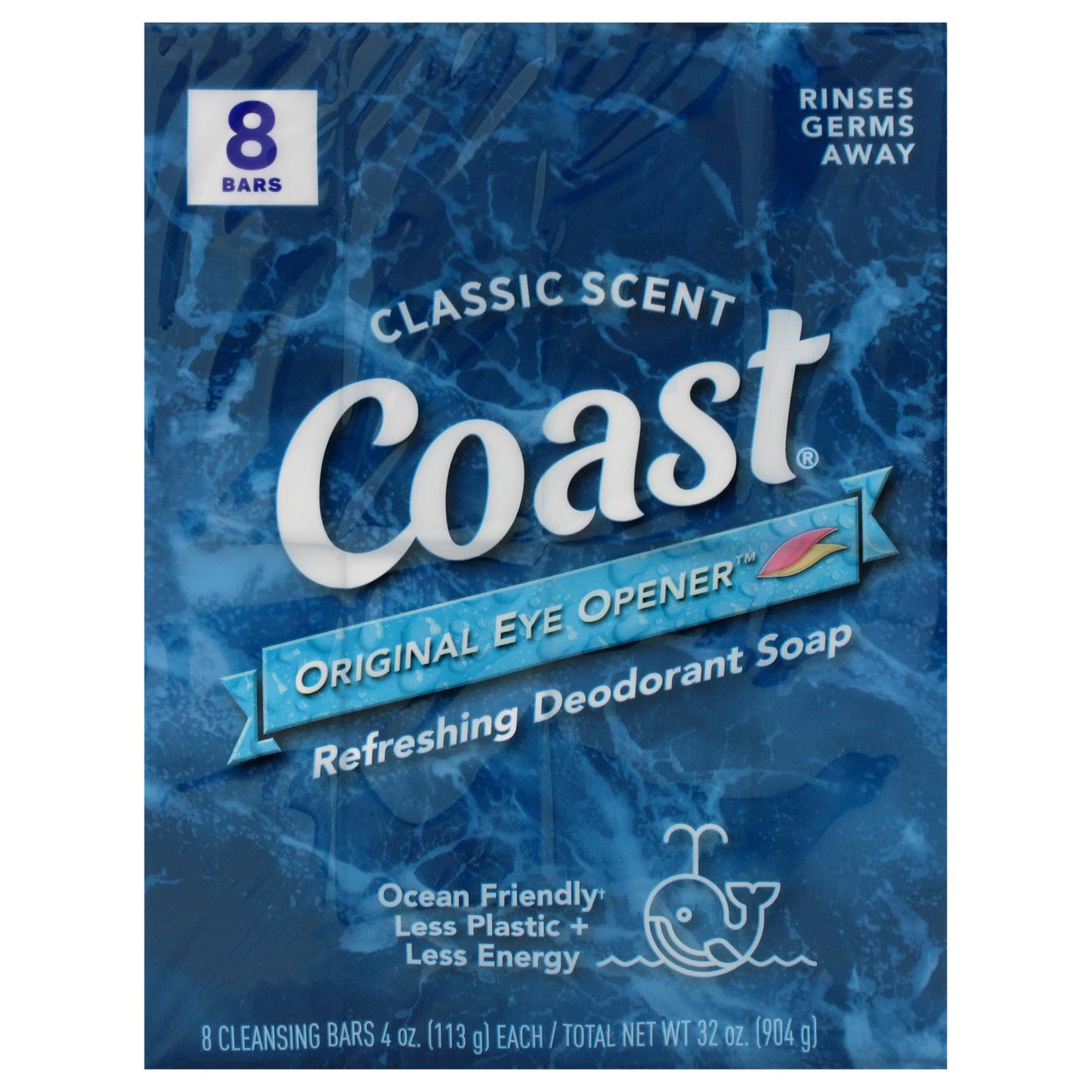 Coast Refreshing Deodorant Soap - Bar Soap with Thick Rich Lather - Clean Rinsing Formula for Fresh, Non-Dry Skin - Classic Scent - 8 x 4 oz Beauty & Personal Care Coast