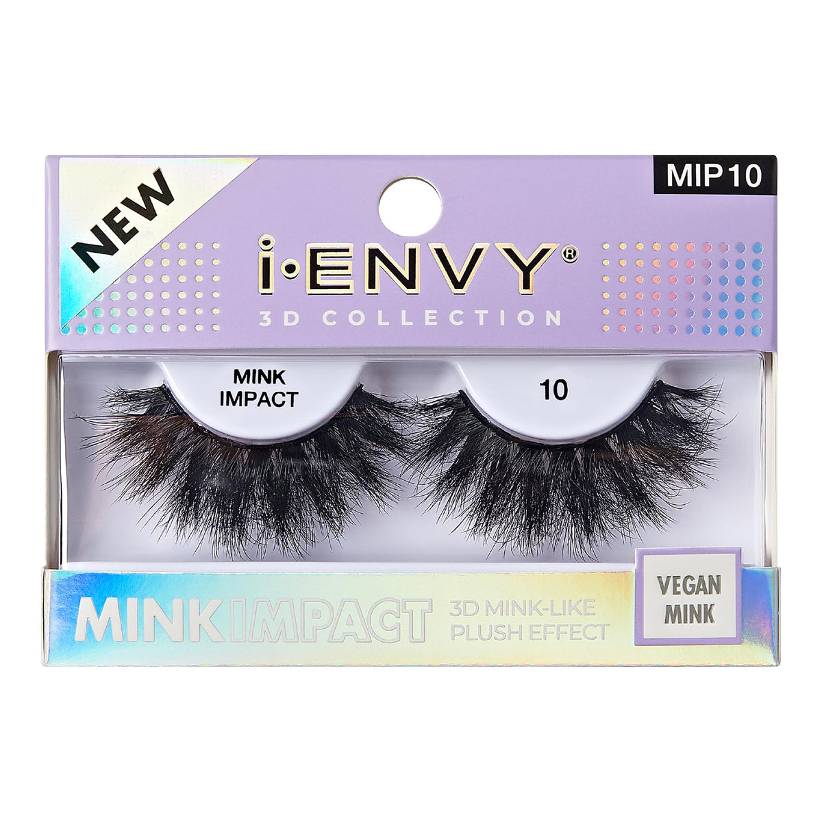i-Envy False Lashes 3D Mink-Like Plush Impact Natural to Dramatic Vegan Eyelashes (10) Beauty & Personal Care i•ENVY