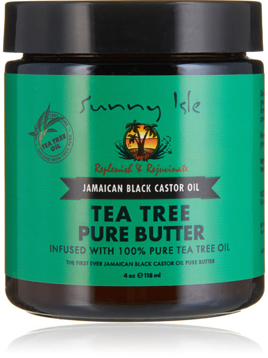 Sunny Isle Jamaican Black Castor Oil Pure Butter infused with Tea Tree Oil 4oz Beauty & Personal Care Sunny Isle