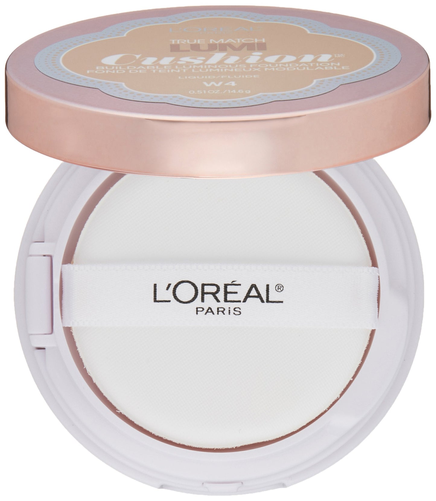 L'Oréal Paris True Match Lumi Cushion Foundation, W4 Natural Beige, 0.51 oz. Beauty & Personal Care L'Oreal Paris